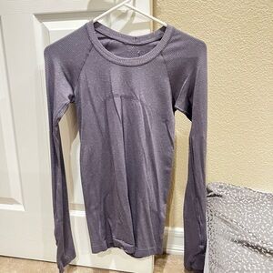 Long Sleeve Purple Top